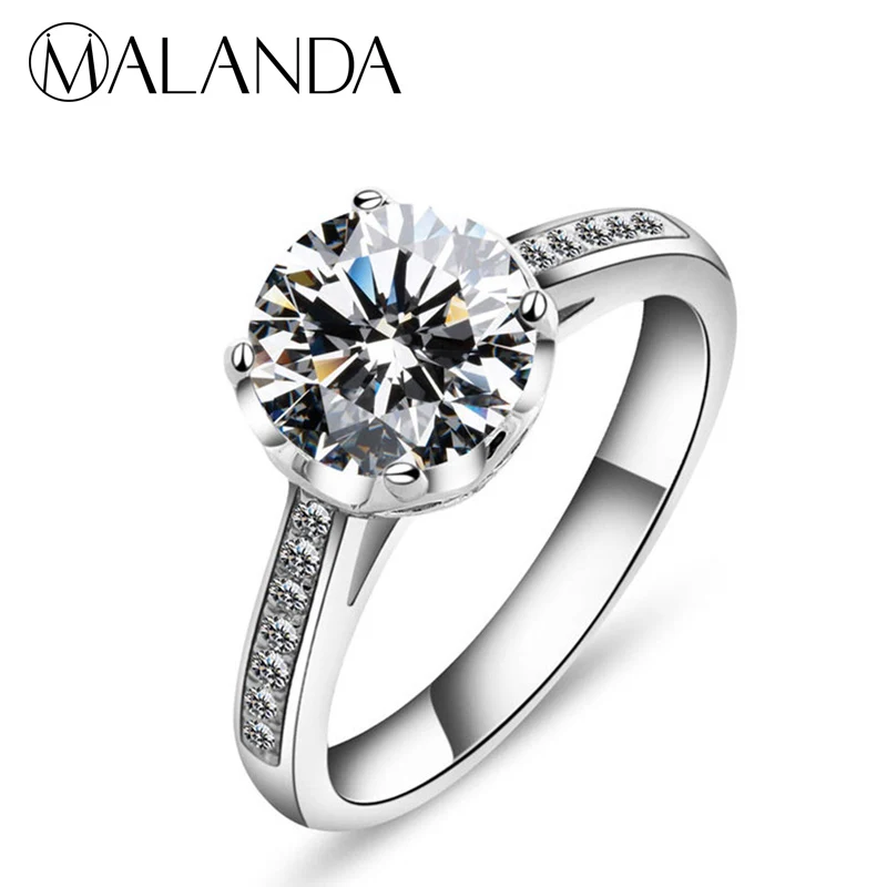 MALANDA Brand New Fashion White AAA+ Cubic Zircon Ring Silver Color Vintage Rings For Women Wedding Rings Jewelry Girl Gift 2018
MALANDA Brand New Fashion White AAA+ Cubic Zircon Ring Silver Color Vintage Rings For Women Wedding Rings Jewelry Girl Gift 2018