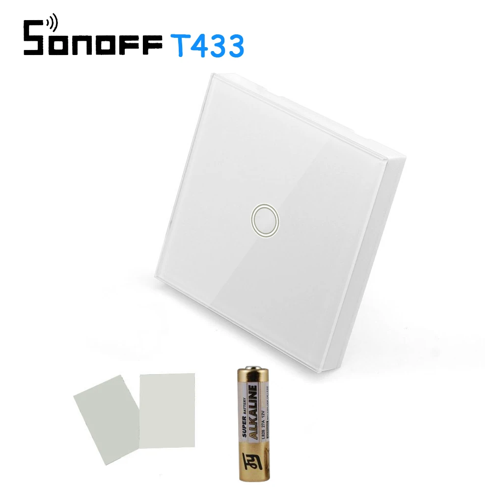 SONOFF T433 86 Smart Home Type Wall Touch Panel 433MHz Wireless RF Remote Control Transmitter Automation Modules Control Anytime
SONOFF T433 86 Smart Home Type Wall Touch Panel 433MHz Wireless RF Remote Control Transmitter Automation Modules Control Anytime