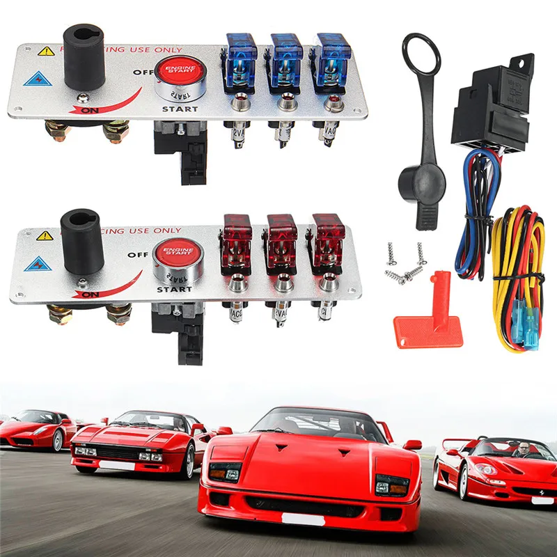New 12V Auto LED Toggle Ignition Switch Panel High Quality Durable Strong Convenient Racing Car Engine Start Push Set Kit#294386
New 12V Auto LED Toggle Ignition Switch Panel High Quality Durable Strong Convenient Racing Car Engine Start Push Set Kit#294386