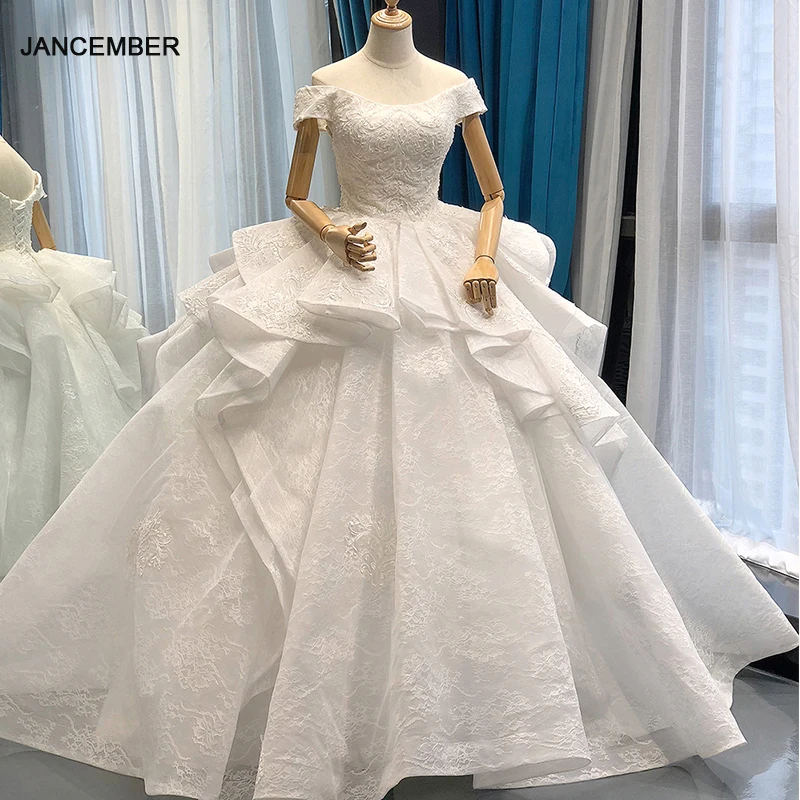 J66655 jancember wedding dresses off the shoulder floor length lace up back ball gown like white bridal dresses vestido de noiva
J66655 jancember wedding dresses off the shoulder floor length lace up back ball gown like white bridal dresses vestido de noiva