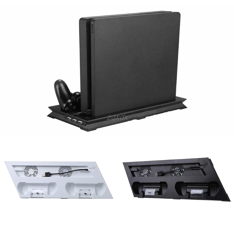 Slim Accessories for Playstation 4 Slim Console Vertical Stand Cooling Fan Controllers Charging Dock USB Hub Joystick For PS4
Slim Accessories for Playstation 4 Slim Console Vertical Stand Cooling Fan Controllers Charging Dock USB Hub Joystick For PS4