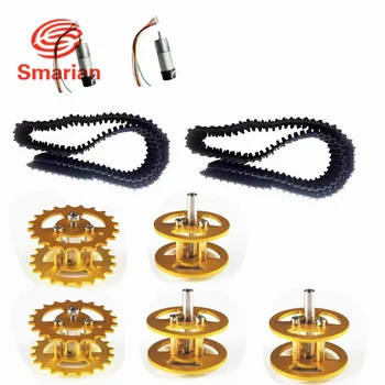 smarian robot tank kit metal Bearing Wheels+ Driving Wheels+ Track+ Motors Toy Parts Diy Wheeled Robotic Car Chassis Diy RC toy
smarian robot tank kit metal Bearing Wheels+ Driving Wheels+ Track+ Motors Toy Parts Diy Wheeled Robotic Car Chassis Diy RC toy