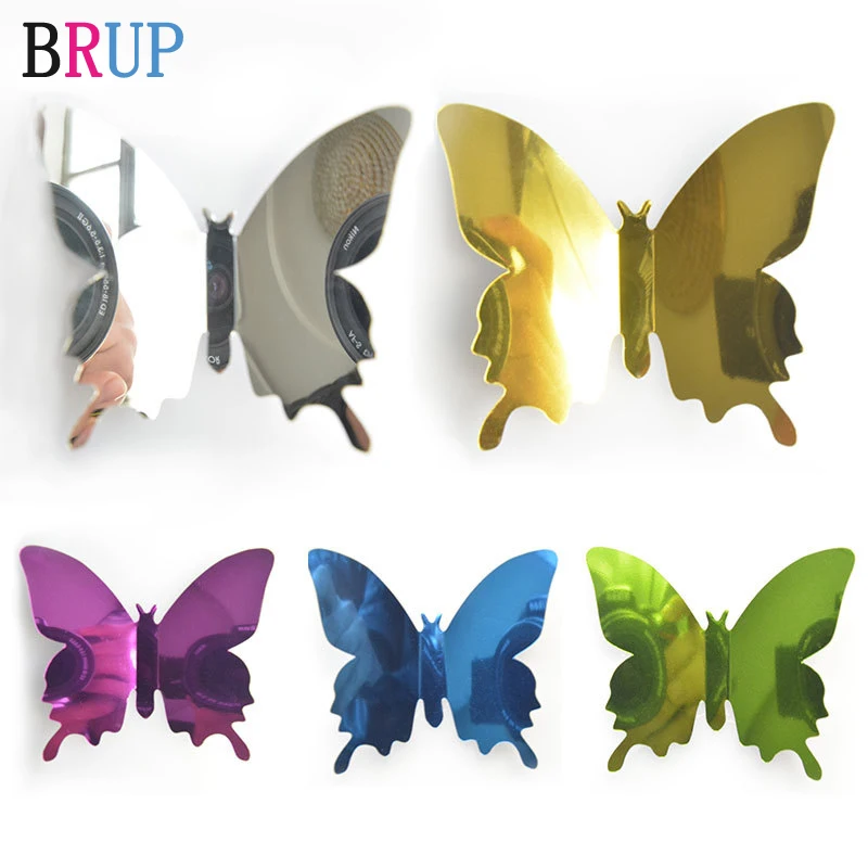 12pcs/lot 3D Mirrors Butterfly Wall Stickers Wedding Silver Beautiful Butterflies for Kids Room Wall Decals Home Decor Party
12pcs/lot 3D Mirrors Butterfly Wall Stickers Wedding Silver Beautiful Butterflies for Kids Room Wall Decals Home Decor Party