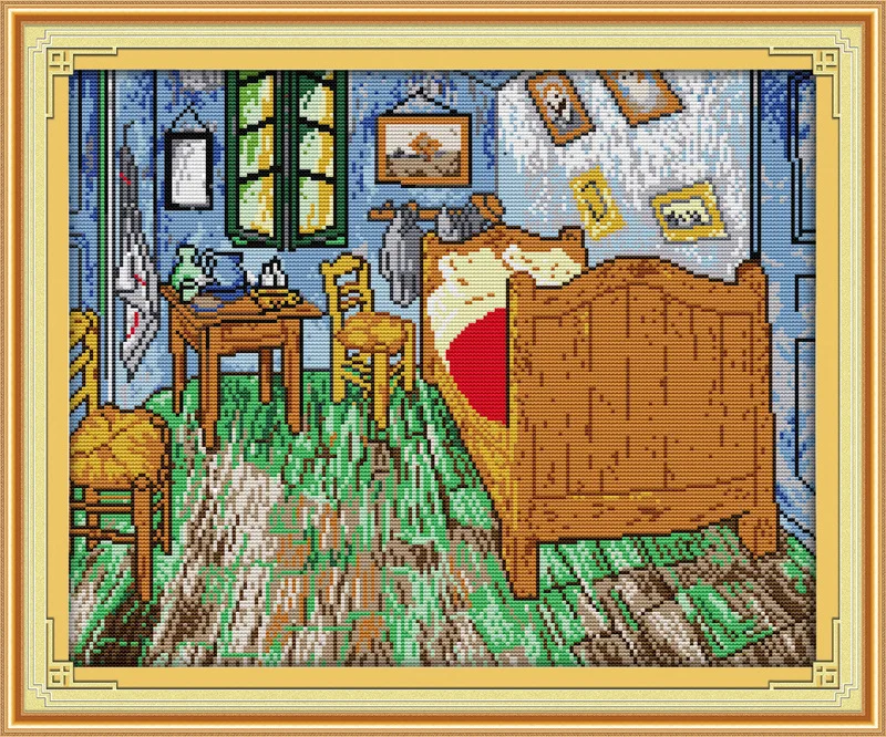 Great Van Gogh's bedroom Printed Canvas DMC Counted Chinese Cross Stitch Kits printed Cross-stitch set Embroidery Needlework
Great Van Gogh's bedroom Printed Canvas DMC Counted Chinese Cross Stitch Kits printed Cross-stitch set Embroidery Needlework