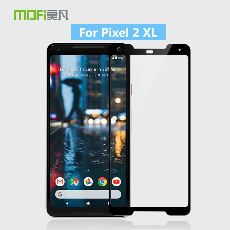 Для Google Pixel 2 XL 2XL MOFi 9H полное покрытие Закаленное стекло Защитная пленка для