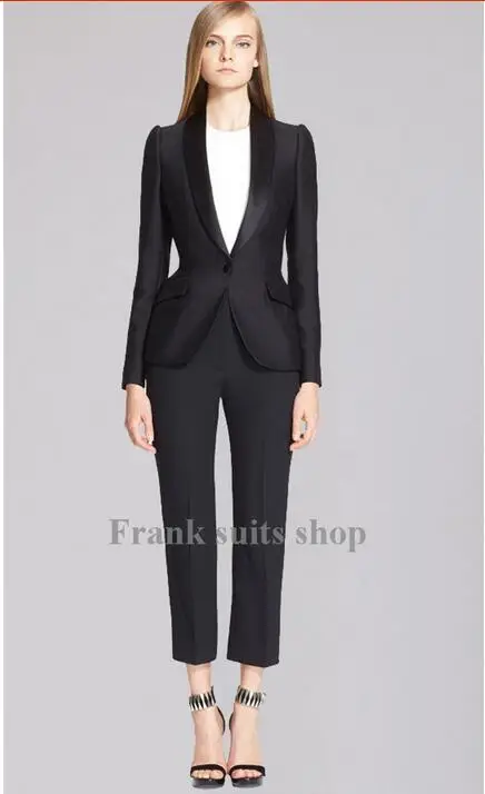 Customize made Fashion Black shawl lapel Formal Ladies Office Uniform Designs Women Suits Business Work Wear jacket Sets
Customize made Fashion Black shawl lapel Formal Ladies Office Uniform Designs Women Suits Business Work Wear jacket Sets
