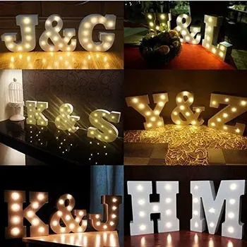 Wooden Letters Alphabet LED Lamp Sign Marquee Light Up Night LED Grow Light Wall Decoration For Bedroomr Ornaments Wedding Light 
Wooden Letters Alphabet LED Lamp Sign Marquee Light Up Night LED Grow Light Wall Decoration For Bedroomr Ornaments Wedding Light
