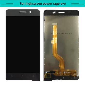 

Tested 1pc For Highscreen Power Rage evo Full LCD Display Assembly Complete with touch Screen Replacement glass Free Shipping