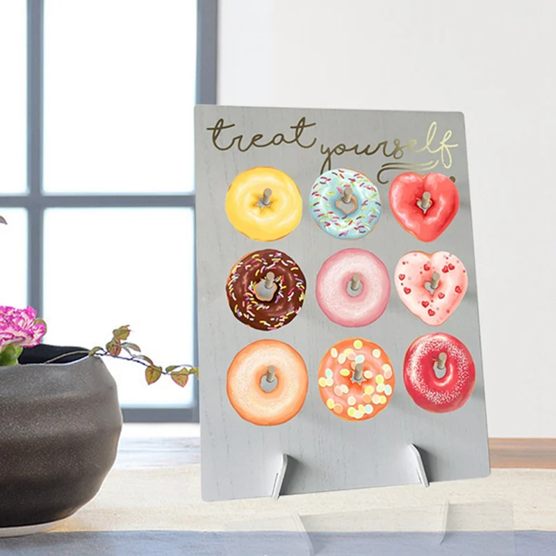 Hot-stamped Letter Donut Trellis - Gold-stamped Single-Line Party Decoration For Adornment Inch Wood Donut Showcase
Hot-stamped Letter Donut Trellis - Gold-stamped Single-Line Party Decoration For Adornment Inch Wood Donut Showcase
