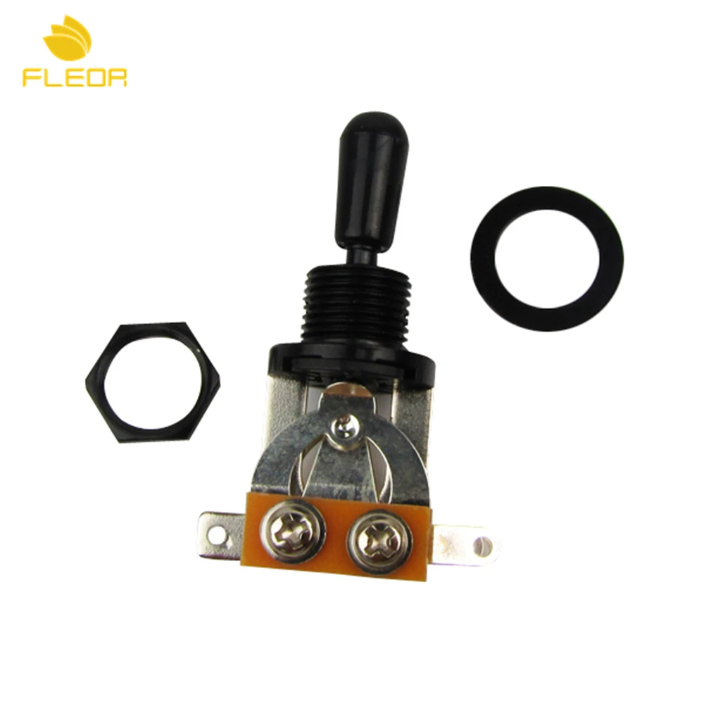 FLEOR Electric Guitar Switch Guitar Selector Pickup 3 Way Toggle Switch with Black Knob for Guitar Parts & Accessories
FLEOR Electric Guitar Switch Guitar Selector Pickup 3 Way Toggle Switch with Black Knob for Guitar Parts & Accessories