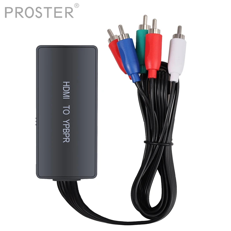 PROZOR HDMI конвертер YPbPr к 5RCA RGB с компонентным видео кабелем поддержка 1920x1080P