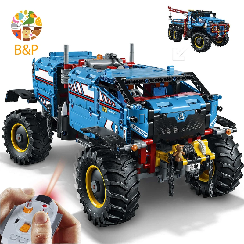 lepin Legoing Technic 20056 1912pcs The Ultimate All Terrain 6X6 Remote Control Truck Building Block 42070 Toys For Children
lepin Legoing Technic 20056 1912pcs The Ultimate All Terrain 6X6 Remote Control Truck Building Block 42070 Toys For Children