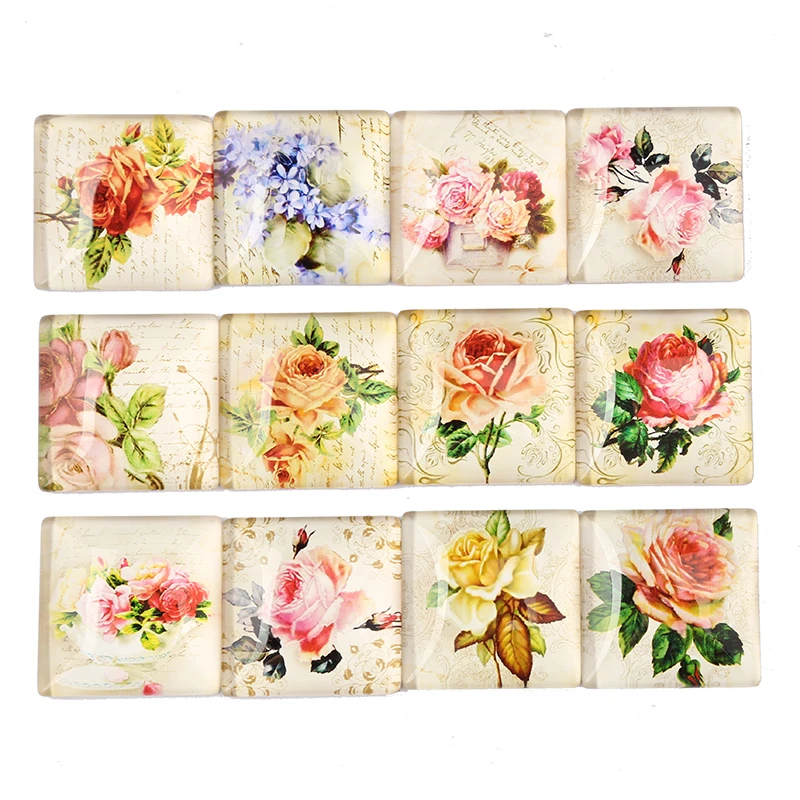 shukaki mix rose flower photo square glass cabochons 12mm 20mm 25mm 30mm diy flat back jewelry findings for pendants earrings
shukaki mix rose flower photo square glass cabochons 12mm 20mm 25mm 30mm diy flat back jewelry findings for pendants earrings