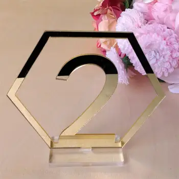 1-20 Seat Card Acrylic Mirror Surface Weddings Parties Banquet Supplies hexagonal hollow numbers seat Place Holder Table Number
1-20 Seat Card Acrylic Mirror Surface Weddings Parties Banquet Supplies hexagonal hollow numbers seat Place Holder Table Number