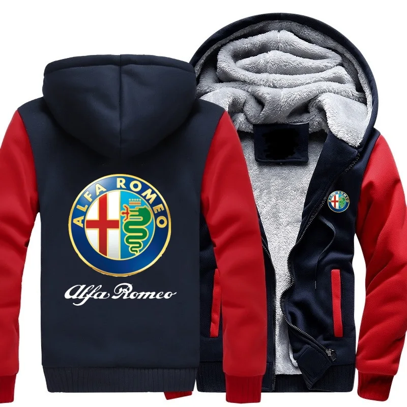 New Alfa Romeo hoodie fashion color matching thickening hooded jacket autumn and winter car motorcycle zipper cardigan jacket
New Alfa Romeo hoodie fashion color matching thickening hooded jacket autumn and winter car motorcycle zipper cardigan jacket