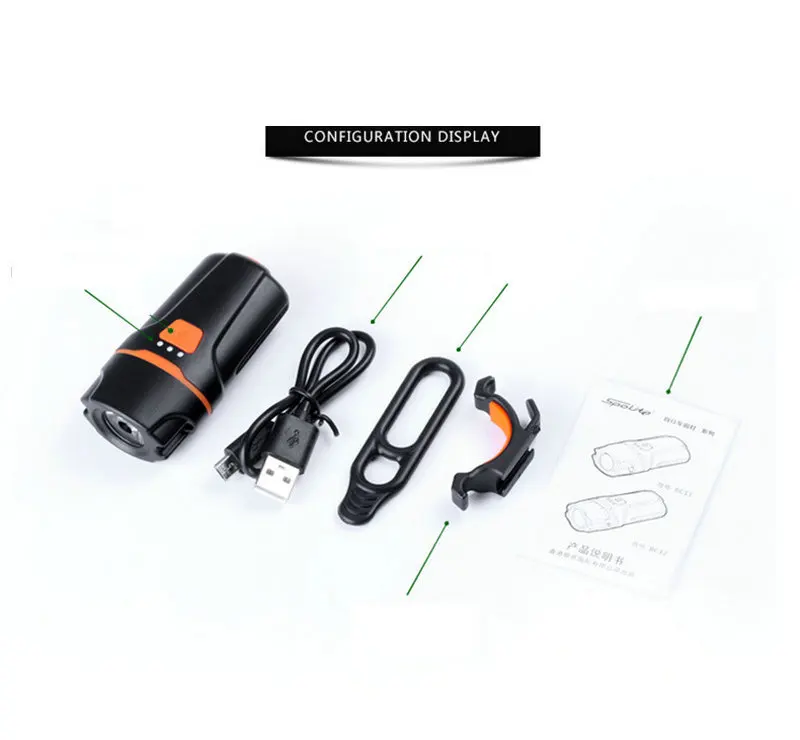 Bicycle light Sets Waterproof LED Rear Tail Safety Warning Cycling Light 1200 Lumens USB Rechargeable Headlight Front Light Sets (14)