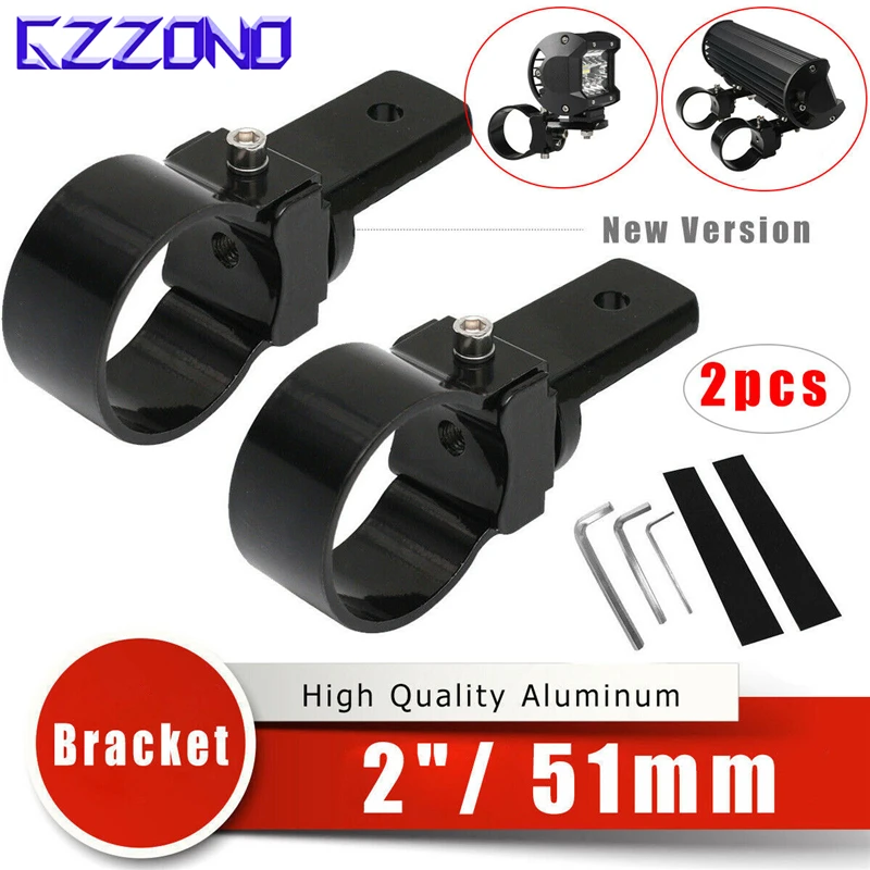 2PCS X 2"inch LED Universal MOUNT BRACKET LIGHT CLAMPS ROOF ROLL CAGE BAR 51mm Bull Bar TUBE Motorcycle Headlight Black Bracket
2PCS X 2"inch LED Universal MOUNT BRACKET LIGHT CLAMPS ROOF ROLL CAGE BAR 51mm Bull Bar TUBE Motorcycle Headlight Black Bracket