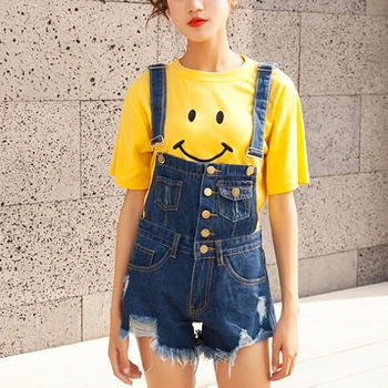 Summer Short Denim Overalls Jumpsuit For Women Casual Ripped Jeans Jumpsuit Playsuit buttons Suspenders Denim Overalls Shorts
Summer Short Denim Overalls Jumpsuit For Women Casual Ripped Jeans Jumpsuit Playsuit buttons Suspenders Denim Overalls Shorts