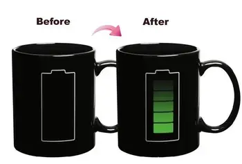 1pc Low Battery Coffee Mugs change Colour Changing Heat Sensitive Ceramic Coffee Surprise Gifts Magic Tea Cup Mugs cats pet
1pc Low Battery Coffee Mugs change Colour Changing Heat Sensitive Ceramic Coffee Surprise Gifts Magic Tea Cup Mugs cats pet