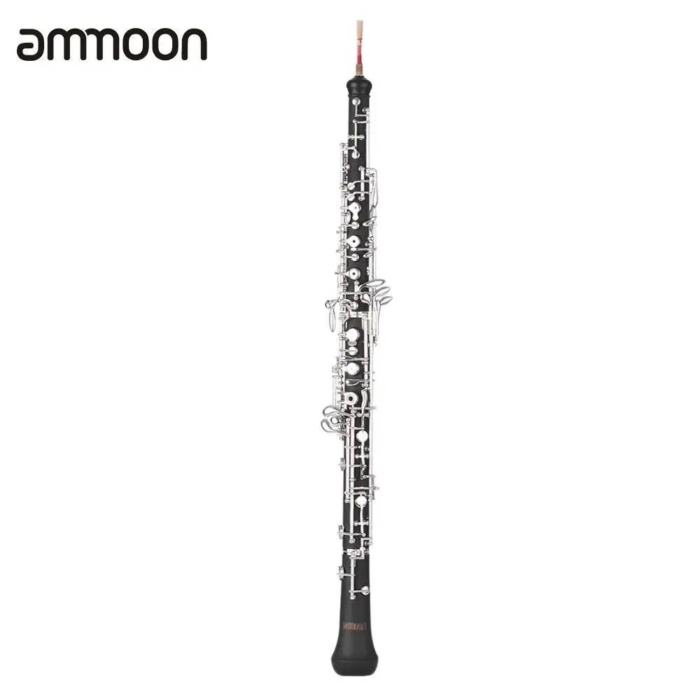 ammoon Professional C Key Oboe Semi-automatic Style Silver Plated Keys Woodwind Instrument with Reed Leather Case Carrying Bag
ammoon Professional C Key Oboe Semi-automatic Style Silver Plated Keys Woodwind Instrument with Reed Leather Case Carrying Bag