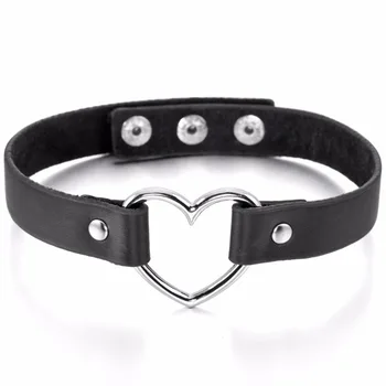 Necklace Women Men's Leather Necklace Choker Necklace Heart Punk Goth Emo Style Mall Vintage Collar Adjustable
Necklace Women Men's Leather Necklace Choker Necklace Heart Punk Goth Emo Style Mall Vintage Collar Adjustable