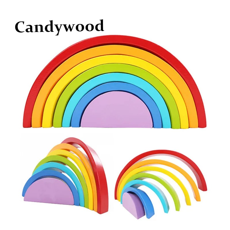 7Pcs/Lot Colorful Wood Rainbow Building Blocks Toys Wooden Blocks Circle Set Baby Colour Sort Play Game Toy
7Pcs/Lot Colorful Wood Rainbow Building Blocks Toys Wooden Blocks Circle Set Baby Colour Sort Play Game Toy