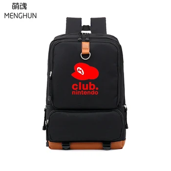 Game fans club gift Super mario brothers Mario hat big pu high capacity backpack nylon and PU bags 15.6 laptop backpack NB260
Game fans club gift Super mario brothers Mario hat big pu high capacity backpack nylon and PU bags 15.6 laptop backpack NB260