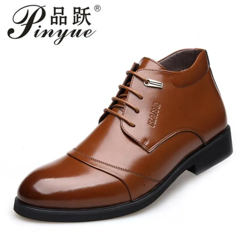 New Handmade Men Genuine Leather Winter Boots High Quality Snow Men Boots Ankle Boots For Men Business Dress Shoes Men