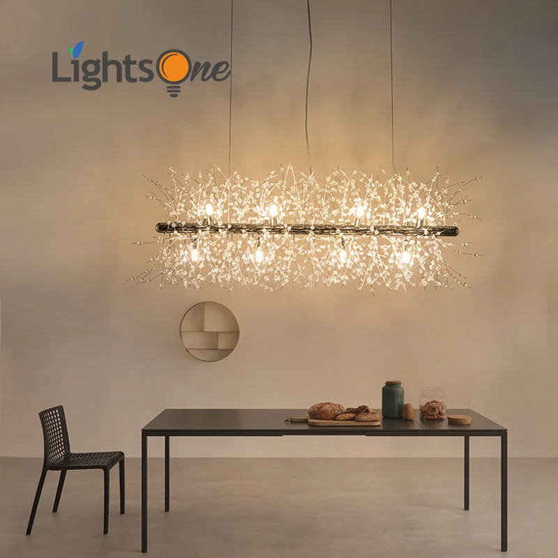 Nordic modern simple living room crystal restaurant pendant lights creative led art bar warm bedroom pendant lamp
Nordic modern simple living room crystal restaurant pendant lights creative led art bar warm bedroom pendant lamp