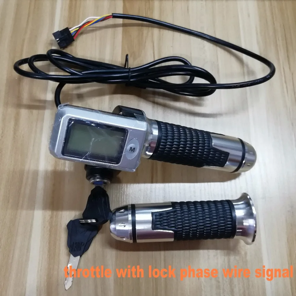 speedometer+odometer+ throttle/accelerator with lcd display 36v48v60v&lock electric scooter bicycle MTB tricycle DIY part
speedometer+odometer+ throttle/accelerator with lcd display 36v48v60v&lock electric scooter bicycle MTB tricycle DIY part