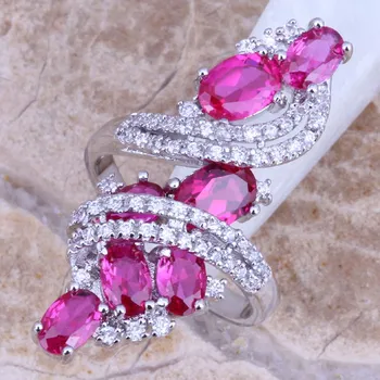 Incredible Red Cubic Zirconia White CZ Silver Plated Ring Size 6 / 7 / 8 / 9 / 10 / 11 / 12 S0220
Incredible Red Cubic Zirconia White CZ Silver Plated Ring Size 6 / 7 / 8 / 9 / 10 / 11 / 12 S0220