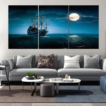 Moonlight Sailing Boat Poster Landscape Picture Canvas Painting Wall Art Poster Print Wall Picture Living Room Art Decoration
Moonlight Sailing Boat Poster Landscape Picture Canvas Painting Wall Art Poster Print Wall Picture Living Room Art Decoration