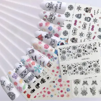10 Sheet Optional Water Decals Nail Sticker Flower Cartoon Skull Cat Image Nail Art Decals Nail Art Transfer Sticker Water Slide
10 Sheet Optional Water Decals Nail Sticker Flower Cartoon Skull Cat Image Nail Art Decals Nail Art Transfer Sticker Water Slide