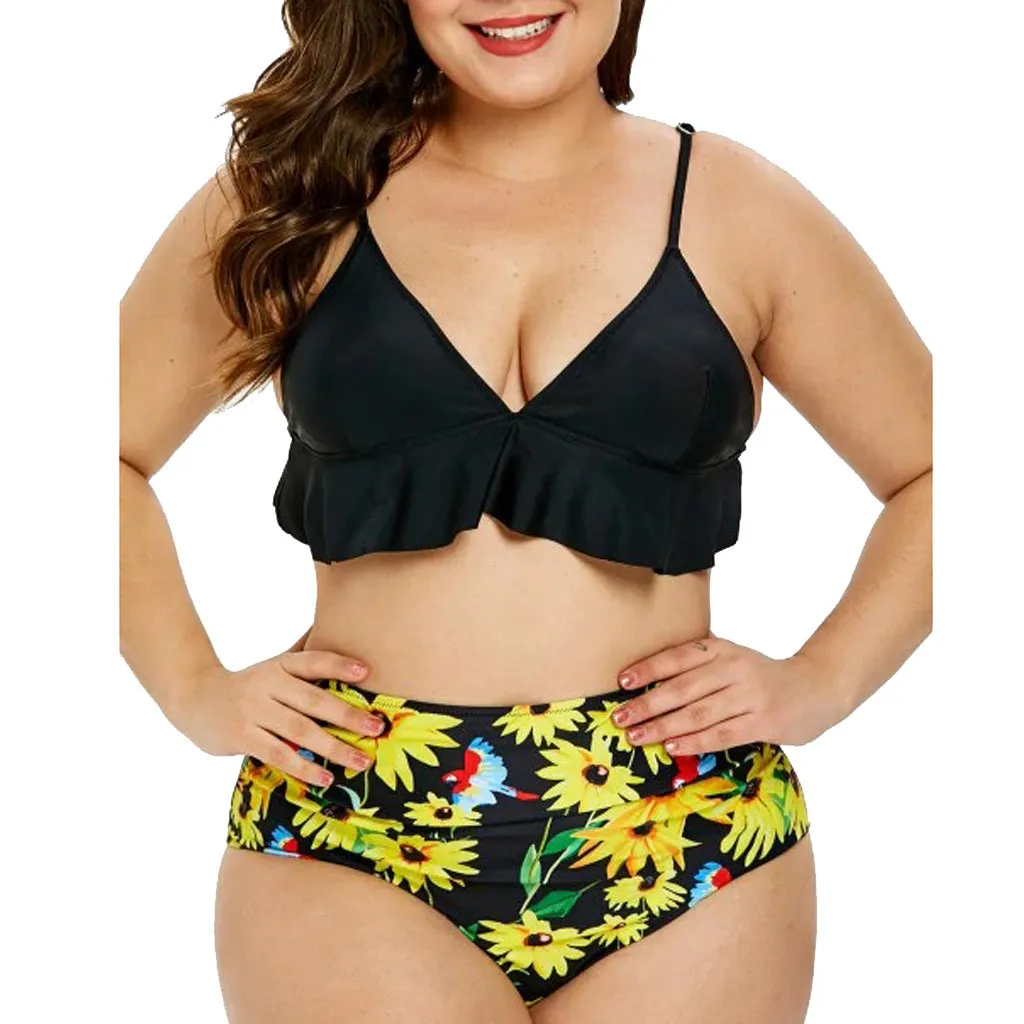 CHAMSGEND 2019 New Women's large size sexy to the sun-printed bikini swimsuit sexy fashion beach swimwear two-piece swimsuit
CHAMSGEND 2019 New Women's large size sexy to the sun-printed bikini swimsuit sexy fashion beach swimwear two-piece swimsuit