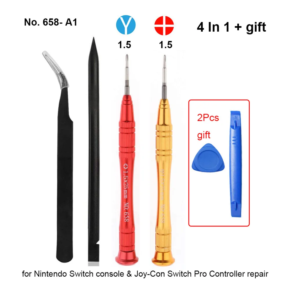 Phillips 1.5 1.5mm Y Tri-WingScrewdriver Set Tools Y00 PH000 for Nintendo Switch NS & Joy-Con Switch Pro Controller Repair
Phillips 1.5 1.5mm Y Tri-WingScrewdriver Set Tools Y00 PH000 for Nintendo Switch NS & Joy-Con Switch Pro Controller Repair