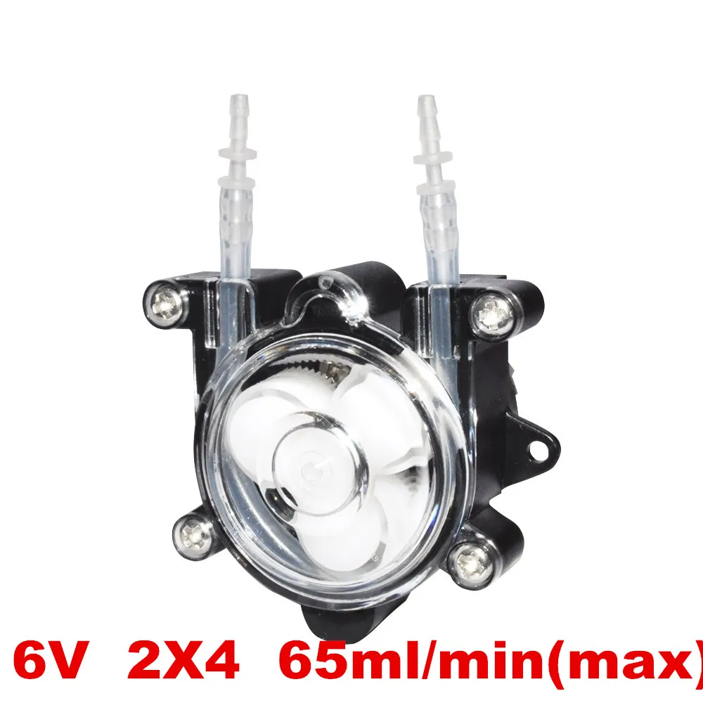 6V DC Peristaltic Dosing Pump Water Device Mini Fish Tank Motor 65ml/min (max) 2X4
6V DC Peristaltic Dosing Pump Water Device Mini Fish Tank Motor 65ml/min (max) 2X4