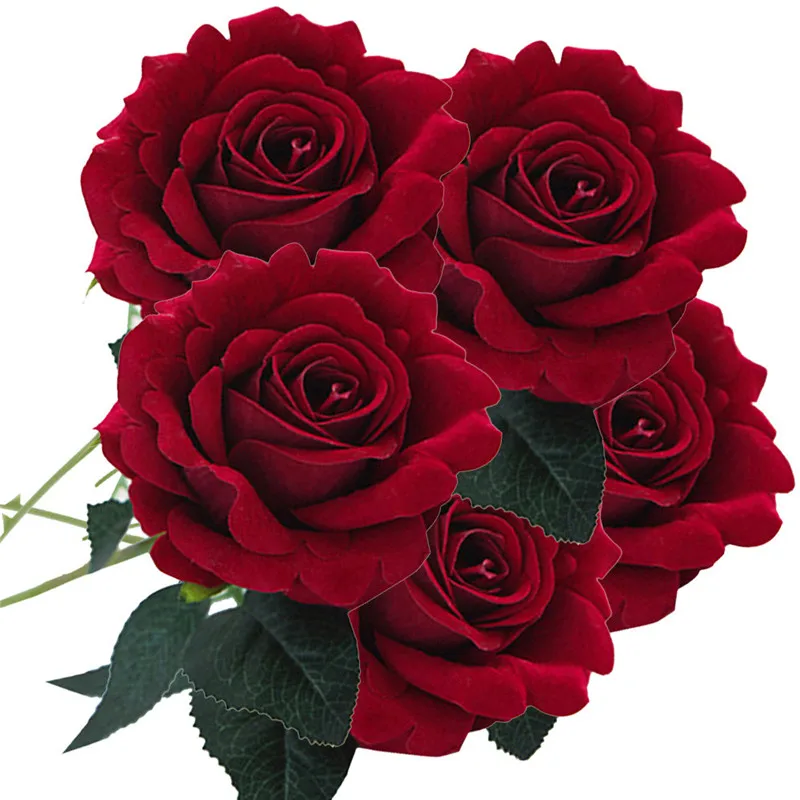 5PCS Fansy Artificial Silk Fake Flowers Rose Flower Wedding Bouquet Romantic home party decor floral rosy bush drop ship
5PCS Fansy Artificial Silk Fake Flowers Rose Flower Wedding Bouquet Romantic home party decor floral rosy bush drop ship
