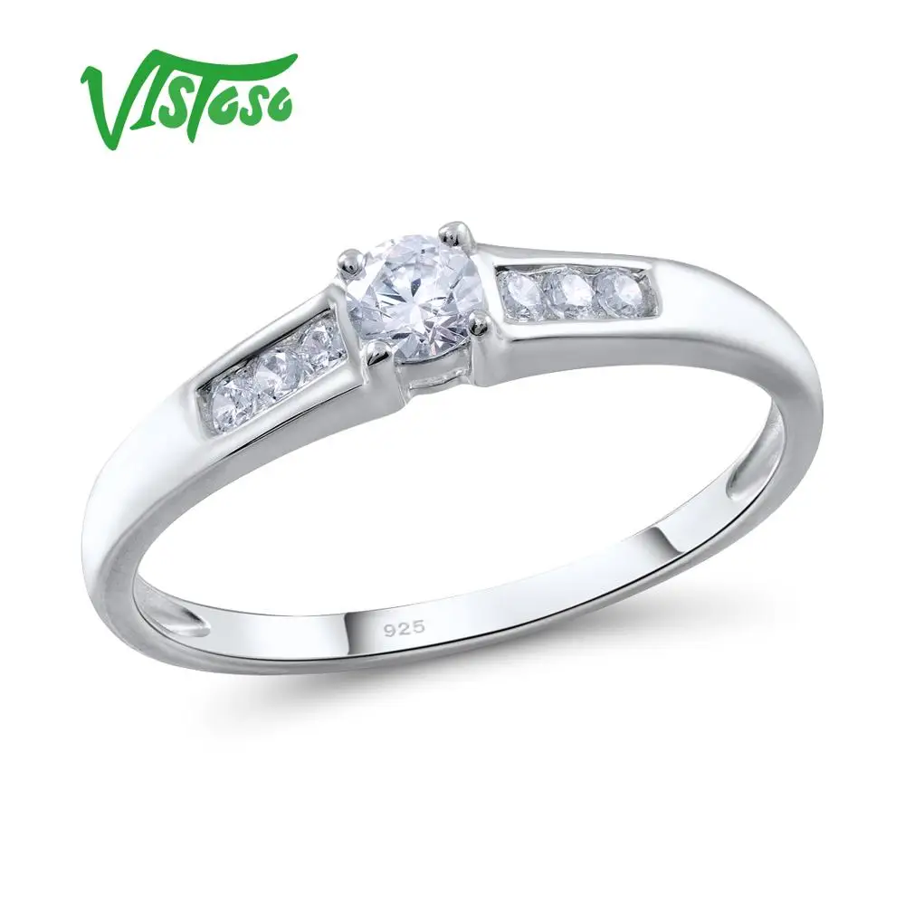 VISTOSO 925 Sterling Silver Ring For Woman Sparkling Luxury White CZ Stones Silver Engagement Romantic Female Rings Fine Jewelry
VISTOSO 925 Sterling Silver Ring For Woman Sparkling Luxury White CZ Stones Silver Engagement Romantic Female Rings Fine Jewelry