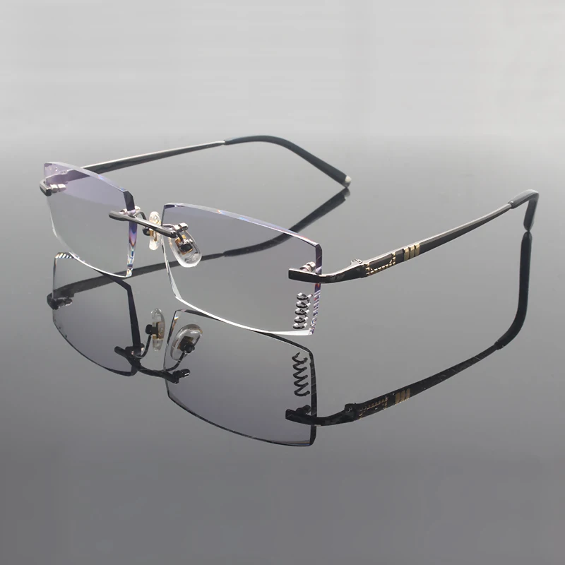 Men Eyewear 8062 Diamond Trimming Cutting Rimless Eyeglasses Prescription Optical Glasses Frame for Man Spectacles
Men Eyewear 8062 Diamond Trimming Cutting Rimless Eyeglasses Prescription Optical Glasses Frame for Man Spectacles
