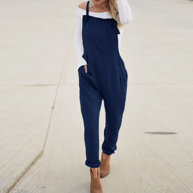 2019 Summer ZANZEA Women Strappy Solid Pockets Long Pencil Pants Jumpsuits Casual Work Rompers Dungarees Bib Overalls Plus Size
2019 Summer ZANZEA Women Strappy Solid Pockets Long Pencil Pants Jumpsuits Casual Work Rompers Dungarees Bib Overalls Plus Size
