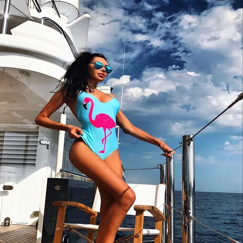 One-piece Swimsuit Female Flamingo Print Swimwear Women Padded Bathing Suit costumi da bagno donna maillot de bain femme 2019
One-piece Swimsuit Female Flamingo Print Swimwear Women Padded Bathing Suit costumi da bagno donna maillot de bain femme 2019