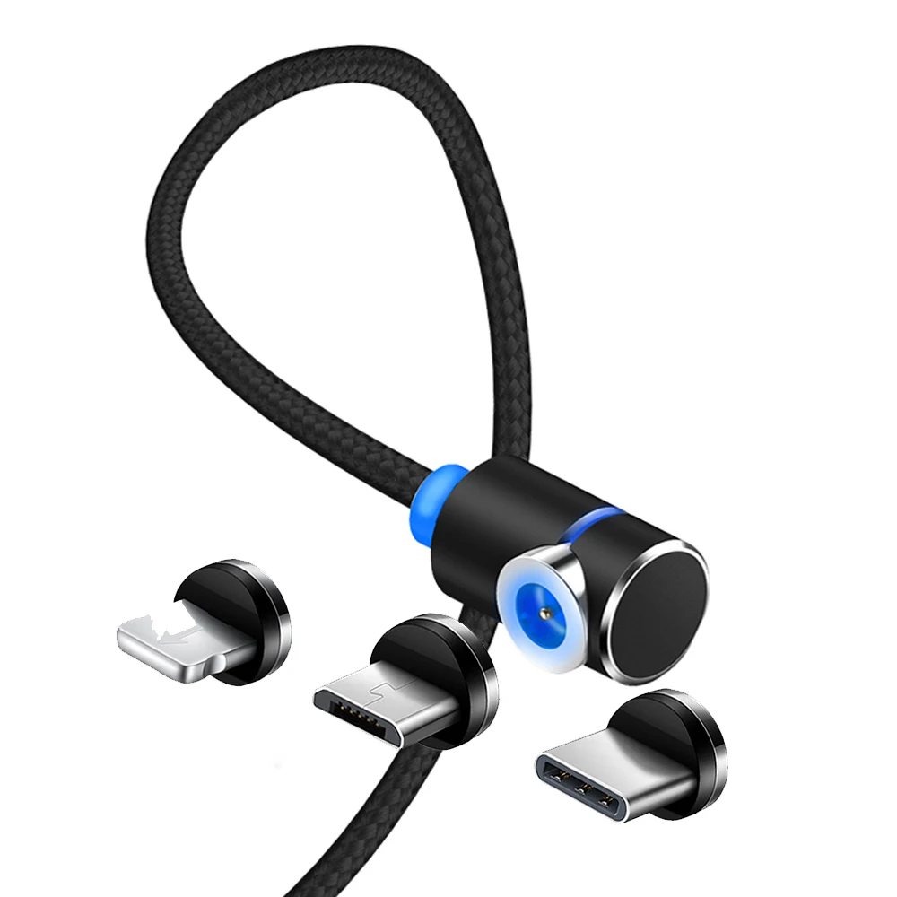 Быстрый Магнитный кабель Micro usb type C зарядное устройство для iPhone XS X XR 8 7 6S samsung S8 S9