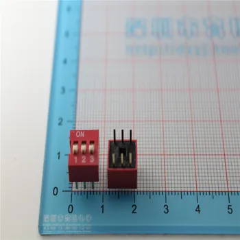 3P DIP switch Toggle switch coding switch 2.54mm pitch 3-bit DIP switch 100pcs