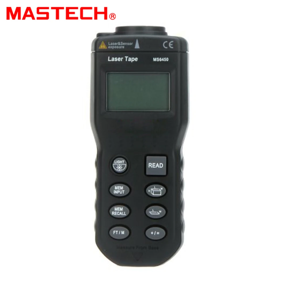 Mastech MS6450 Electronic LCD laser Rangefinders Hand-held 15M Laser Pointer Tester Estimator Range Finder
Mastech MS6450 Electronic LCD laser Rangefinders Hand-held 15M Laser Pointer Tester Estimator Range Finder