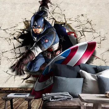 Captain America Photo Wallpaper 3D Wallpaper Boys Kids Room decor Marvel Heroes Murals Club Bedroom Living room wall paper Cool
Captain America Photo Wallpaper 3D Wallpaper Boys Kids Room decor Marvel Heroes Murals Club Bedroom Living room wall paper Cool