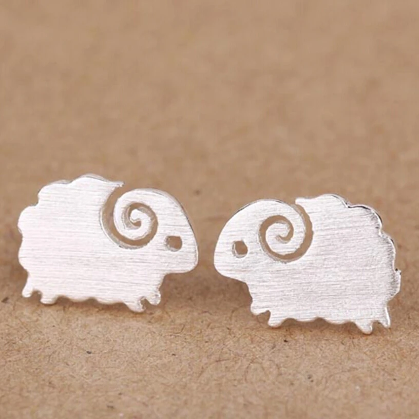 Sweet 925 Sterling Silver Earrings For Women Girl Cute Small Sheep Stud Earring Fashion Sterling-silver-jewelry VES6028
Sweet 925 Sterling Silver Earrings For Women Girl Cute Small Sheep Stud Earring Fashion Sterling-silver-jewelry VES6028