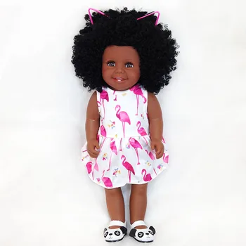 45cm/18 Inch American Princess vinyl newborn Doll black skin collectible Doll Babies modeling doll Doll Kid's Birthday gifts
45cm/18 Inch American Princess vinyl newborn Doll black skin collectible Doll Babies modeling doll Doll Kid's Birthday gifts