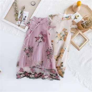 2019 baby girl Chinese dress clothes summer style children cotton short sleeve Traditional dresses fo kids Embroidery 
2019 baby girl Chinese dress clothes summer style children cotton short sleeve Traditional dresses fo kids Embroidery
