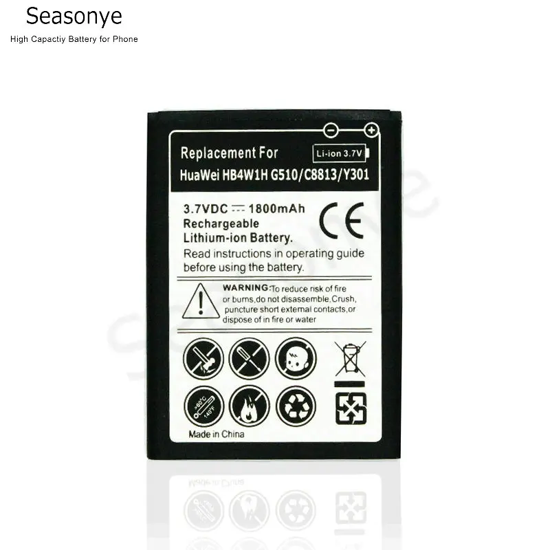 1x 1800mAh HB4W1 / HB4W1H Replacement Li-ion Battery For Huawei Ascend W2 G510 G520 G525 T8951 U8951/D Y210 C8813/D/Q
1x 1800mAh HB4W1 / HB4W1H Replacement Li-ion Battery For Huawei Ascend W2 G510 G520 G525 T8951 U8951/D Y210 C8813/D/Q