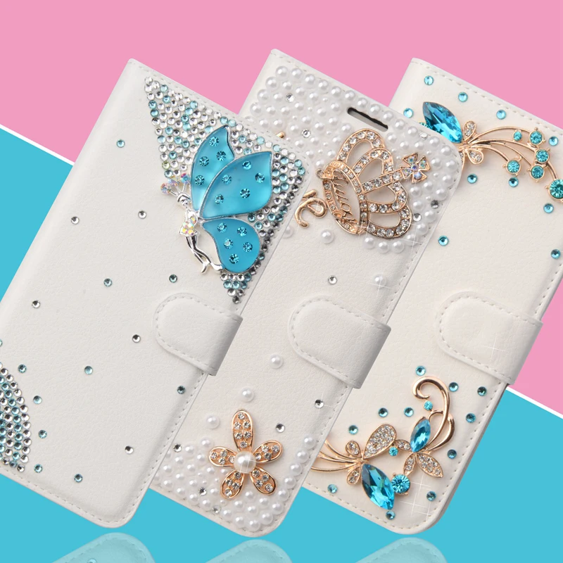For Samsung Galaxy J6 2018 Wallet Case J4 Cases Cover Flip Diamond Phone Bag for Stand Coque |
